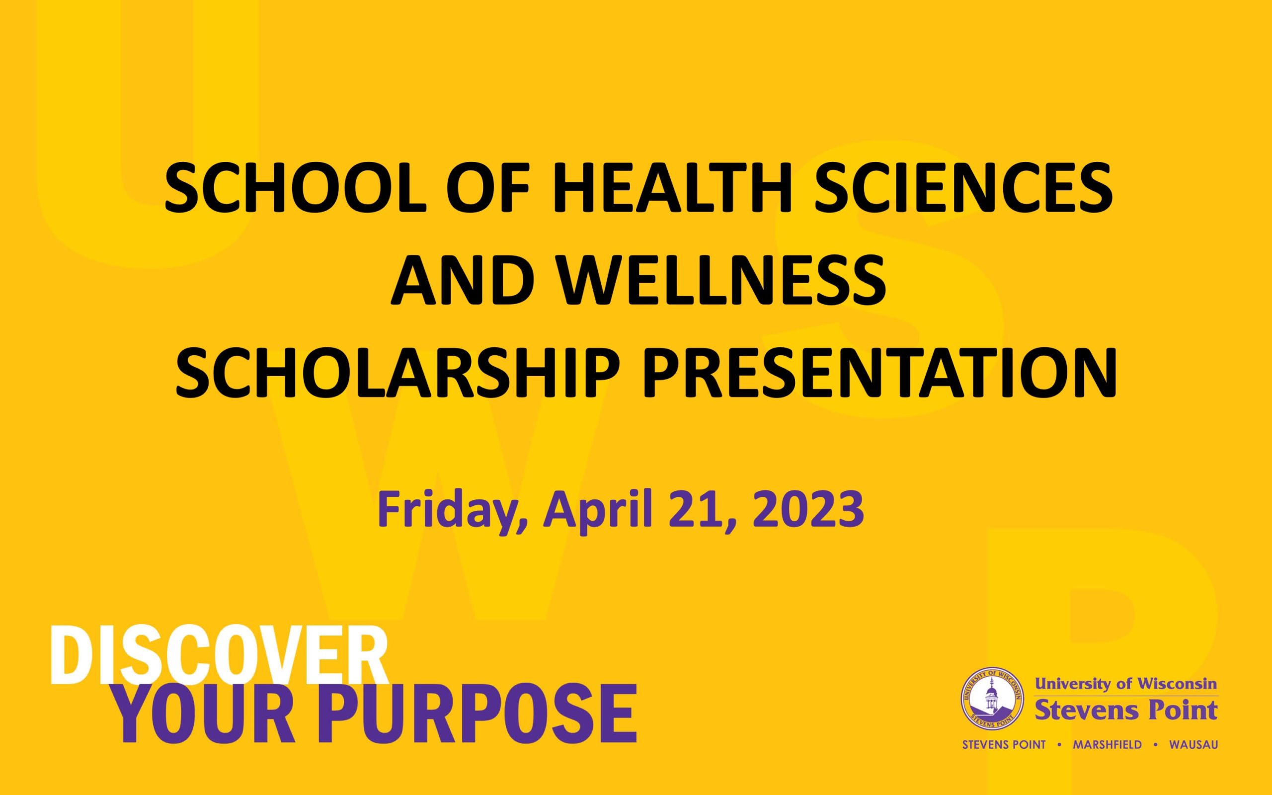 School of Health Sciences and Wellness Banquet