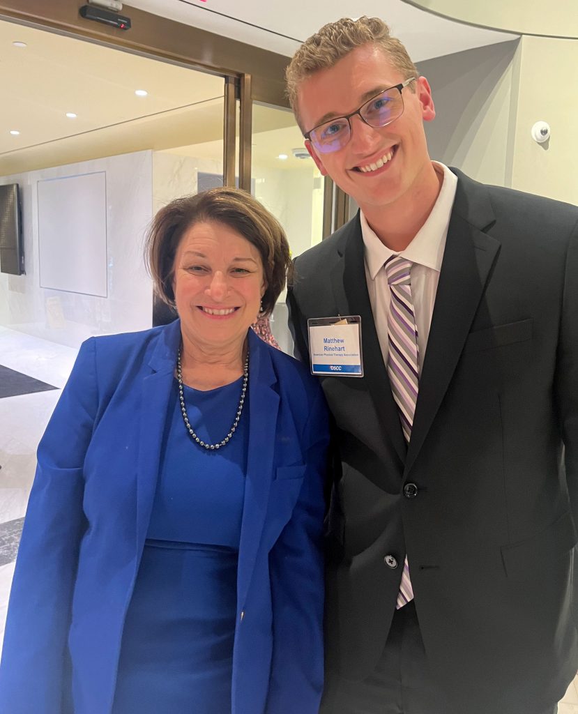 Matthew Rinehart with Klobuchar