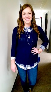 Blogger Mikayla Jankowski on her first day of classes in her last semester at UWSP. 