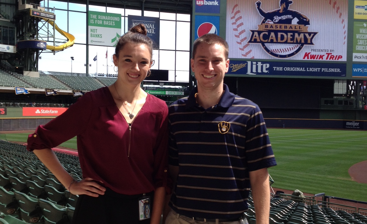 Val Every interviewed UW-Stevens Point senior Rachel Gasper about her summer internship at Miller Park in Milwaukee, Wisconsin.