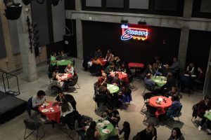 A bird's-eye view of a UW-Stevens Point Centertainment event.