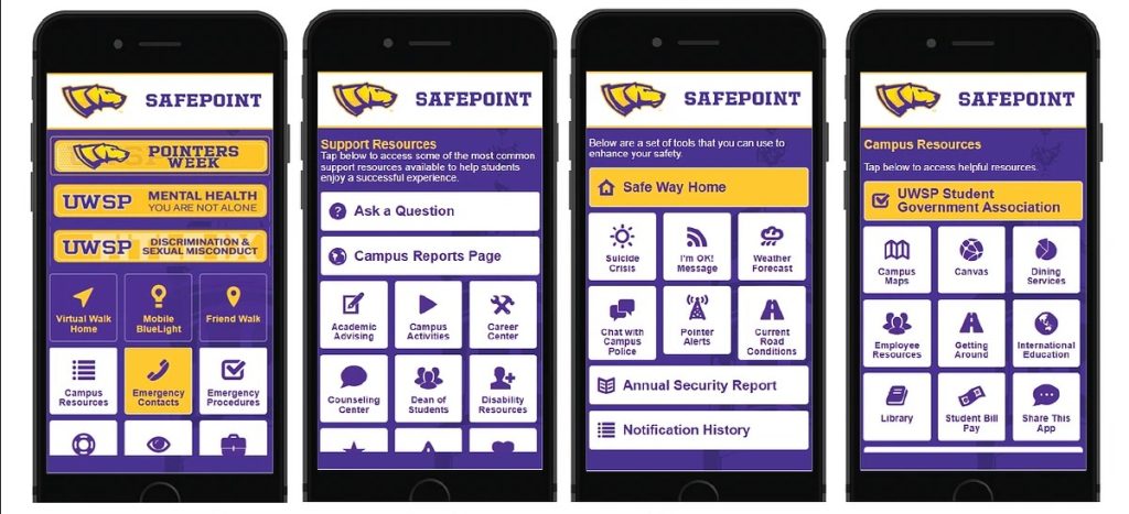 SafePoint app on iPhone