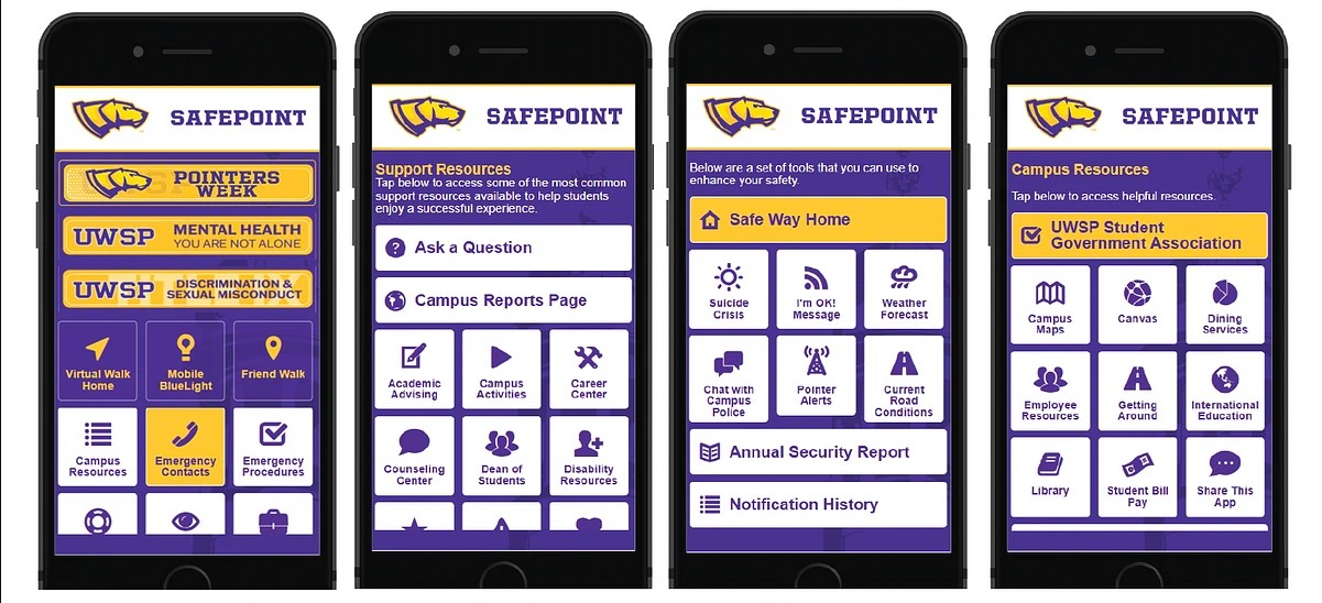 SafePoint app on iPhone